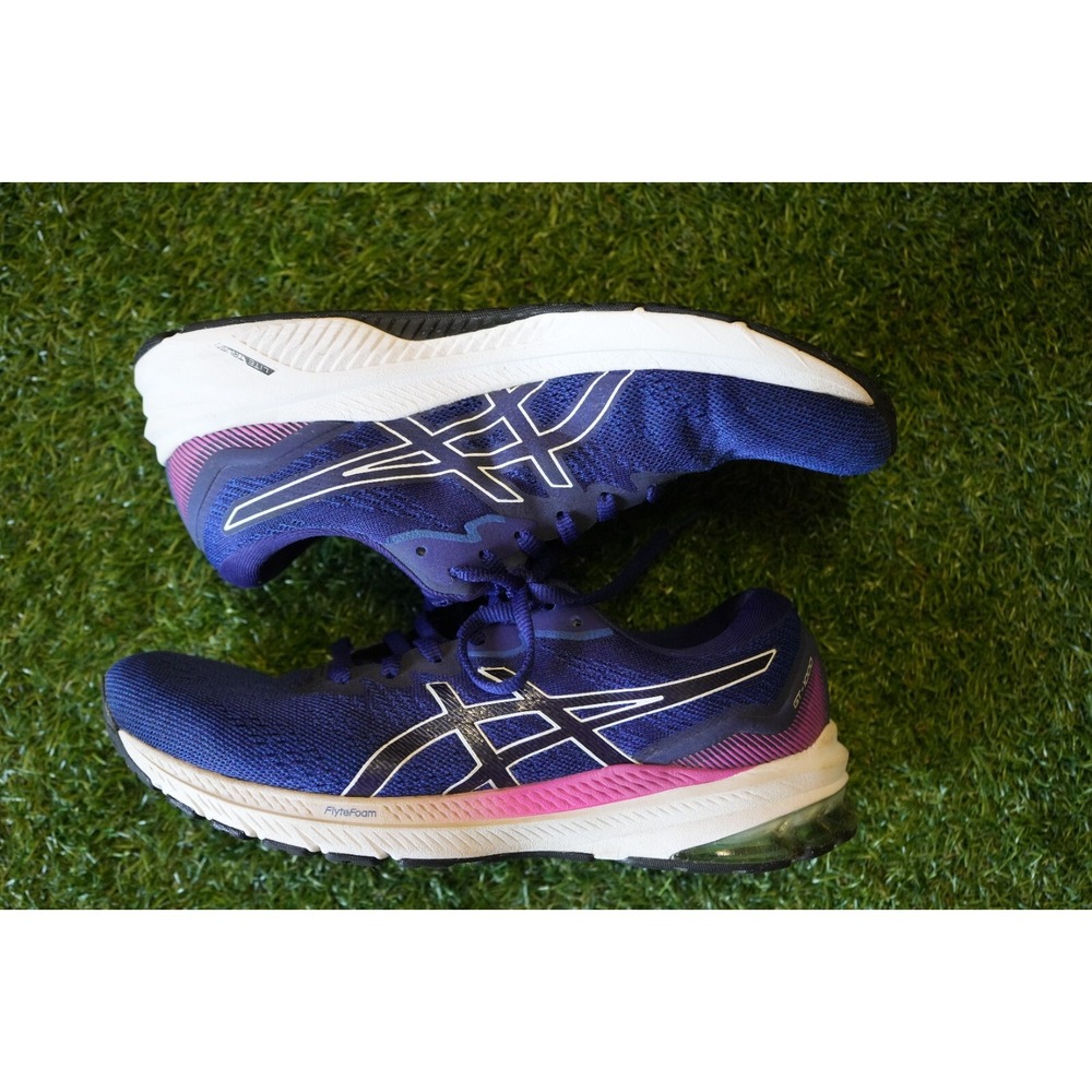 Asics GT-1000 11 1012B197 Womens 9 Running Shoes Blue Lace Up‎ Athletic Sneaker